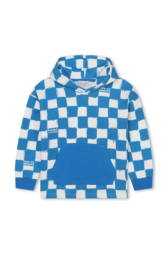 Dětská bavlněná mikina Marc Jacobs s kapucí modrá W60191.114.150