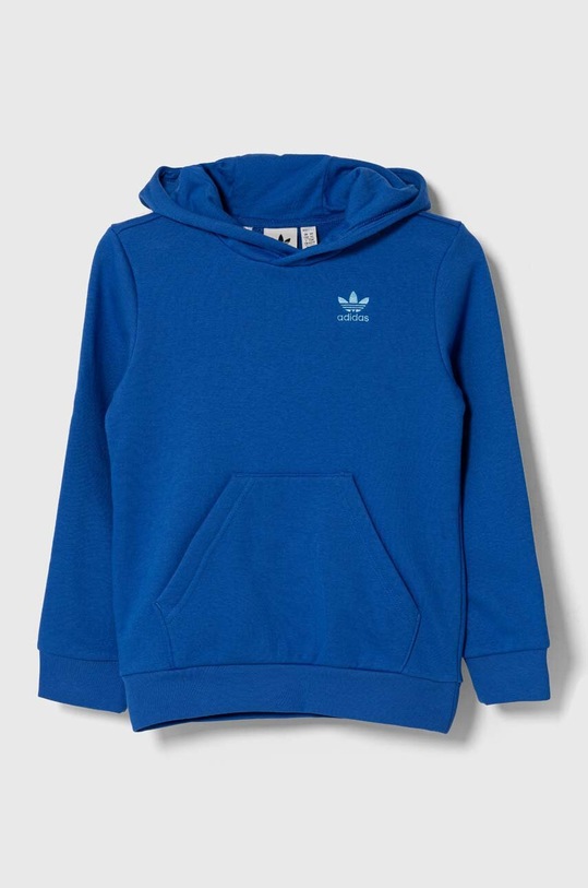 Detská mikina adidas Originals s kapucňou modrá IP3036