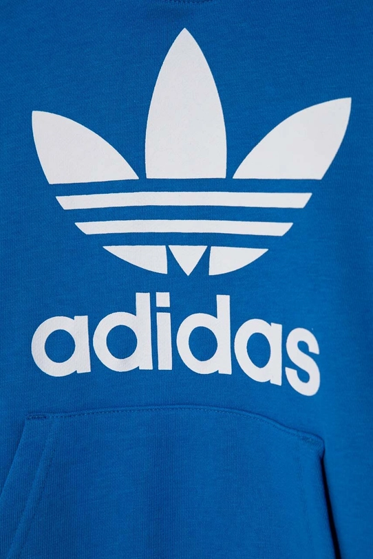 CHLAPEC Dětská mikina adidas Originals TREFOIL HOODIE IN8468 modrá