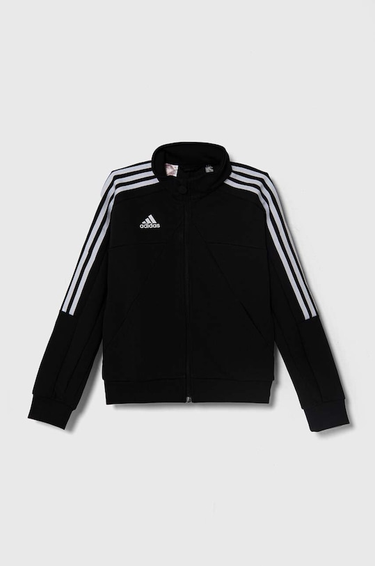 adidas bluza dziecięca aplikacja czarny IS4346