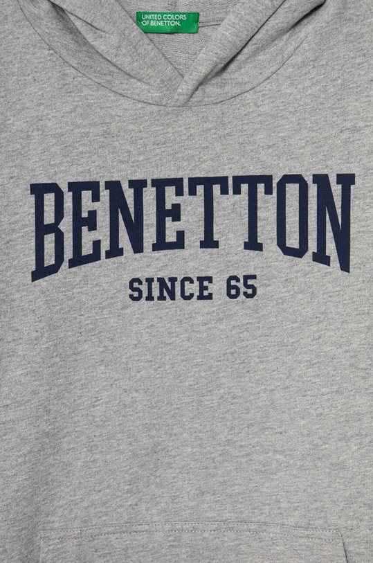 CHLAPEC Dětská bavlněná mikina United Colors of Benetton 3BC1C203H.G.Seasonal šedá