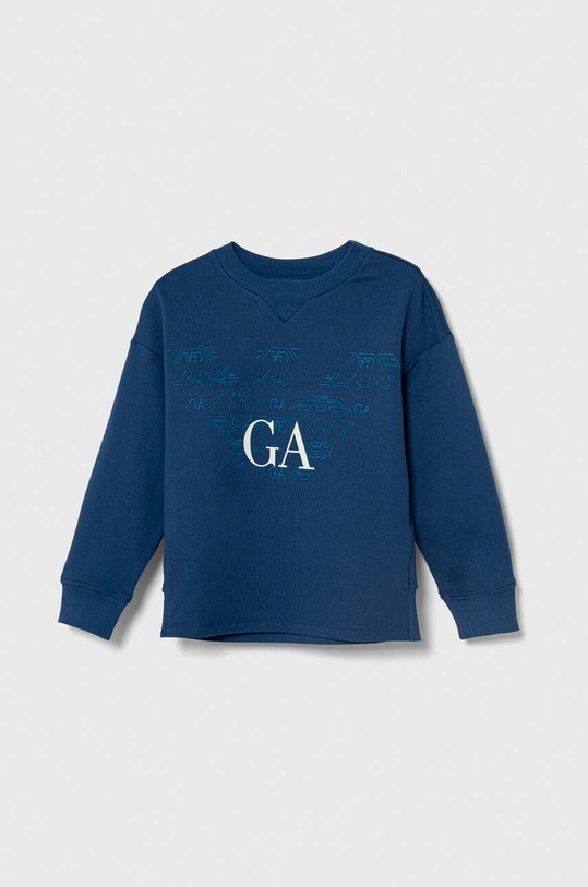 Emporio Armani bluza bawełniana dziecięca nadruk niebieski 3D4MJA.4J5TZ