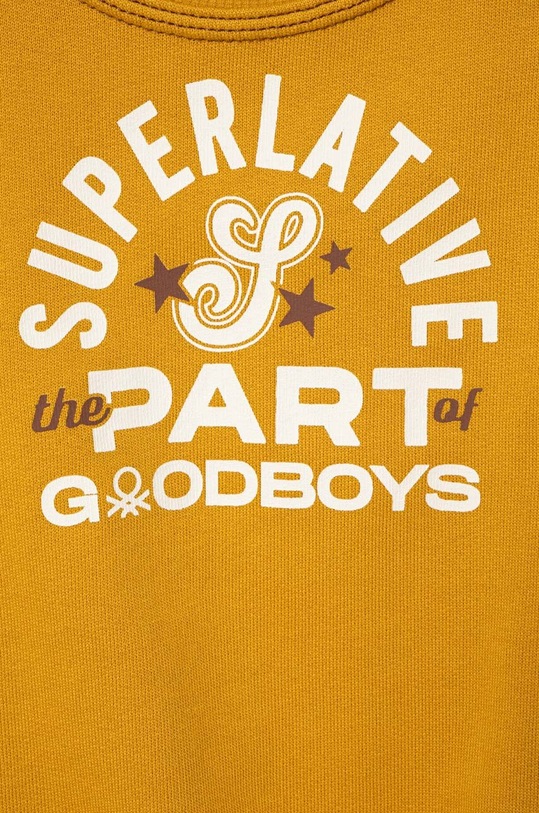 Chłopiec United Colors of Benetton bluza bawełniana dziecięca 3J68G10D9.P.Seasonal żółty