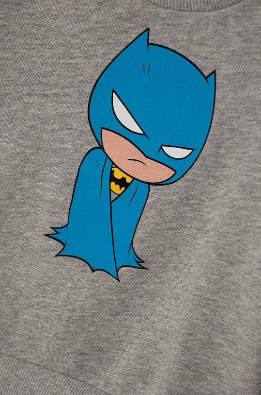 CHLAPEC Dětská bavlněná mikina United Colors of Benetton x DC 3J68G10EB.P.Seasonal šedá