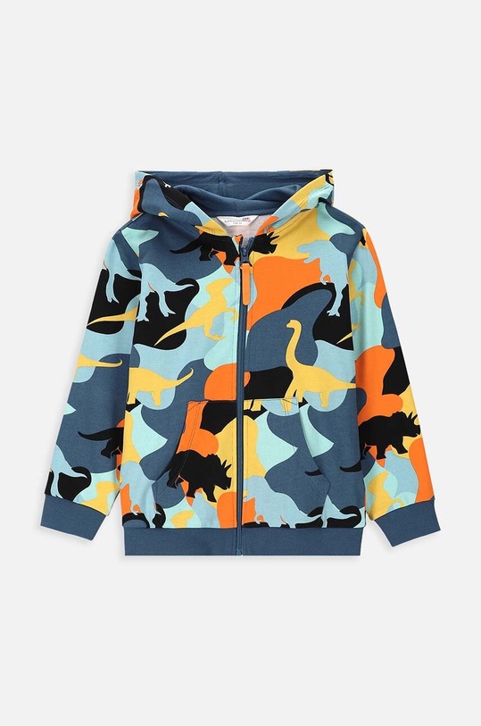 Coccodrillo bluza bawełniana dziecięca WC4132403DEK niebieski SS24