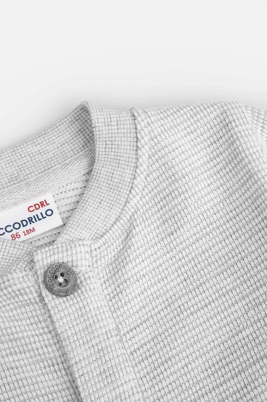 Coccodrillo kardigan niemowlęcy szary WC4132202DEN