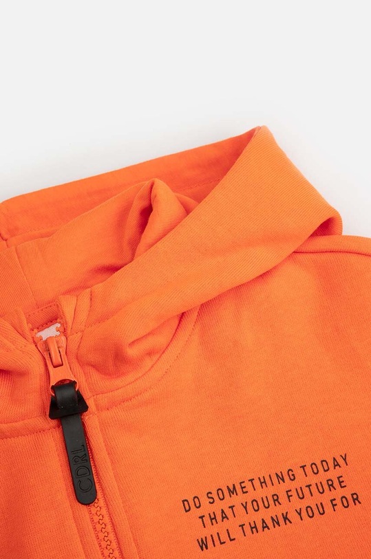 Chłopiec Coccodrillo bluza bawełniana dziecięca WC4132301NAK pomarańczowy