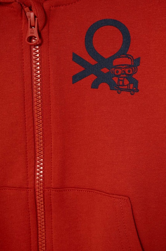 Мальчик Детская хлопковая кофта United Colors of Benetton 3BC1G502T.P.Seasonal красный