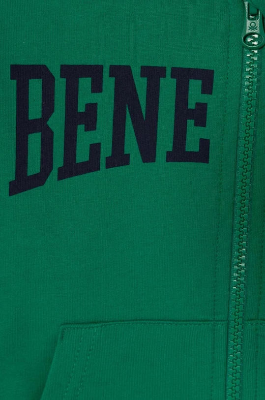 Fiú United Colors of Benetton gyerek melegítőfelső pamutból 3BC1G502T.P.Seasonal zöld