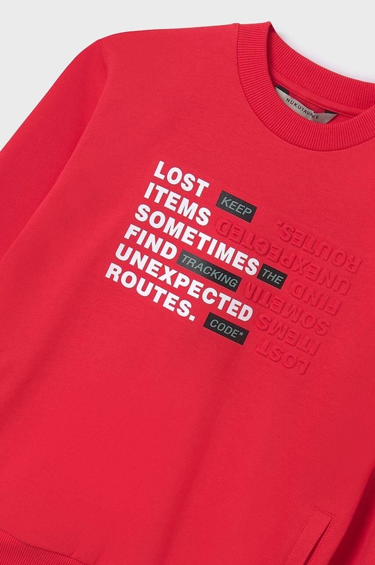 Dětská mikina Mayoral červená 6467.7E.Junior.PPYH