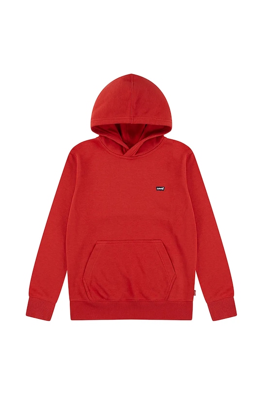 Dětská mikina Levi's LVB MINI BATWING PULL OVER HOO červená 9EK422