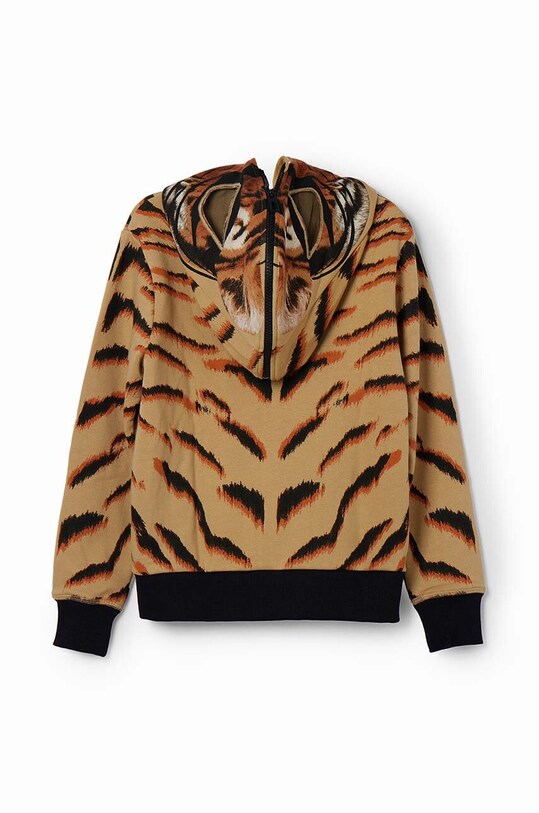 Хлопчик Дитяча бавовняна кофта Desigual 24SBSK01 бежевий