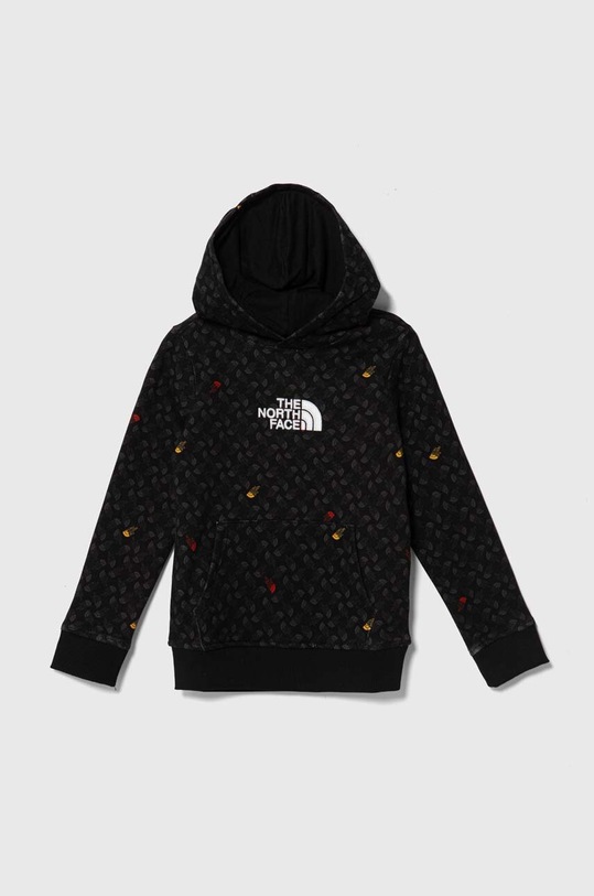 The North Face hanorac de bumbac pentru copii DREW PEAK LIGHT P/O HOODIE PRINT cu modele negru NF0A886Z