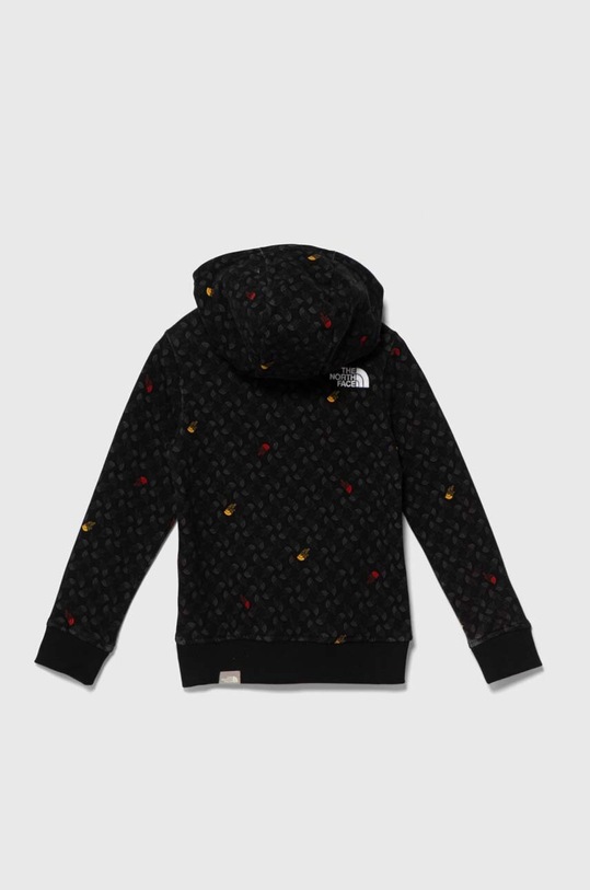 The North Face hanorac de bumbac pentru copii DREW PEAK LIGHT P/O HOODIE PRINT NF0A886Z negru SS24