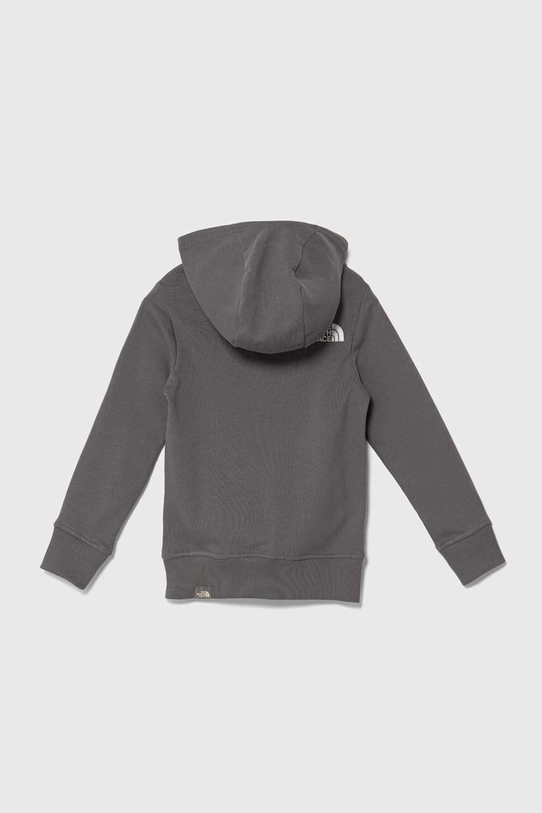 Dětská bavlněná mikina The North Face DREW PEAK LIGHT P/O HOODIE NF0A89PR šedá SS24