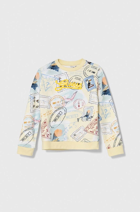 Detská bavlnená mikina Guess bavlna žltá L4GQ00.KA6R3.PPYH
