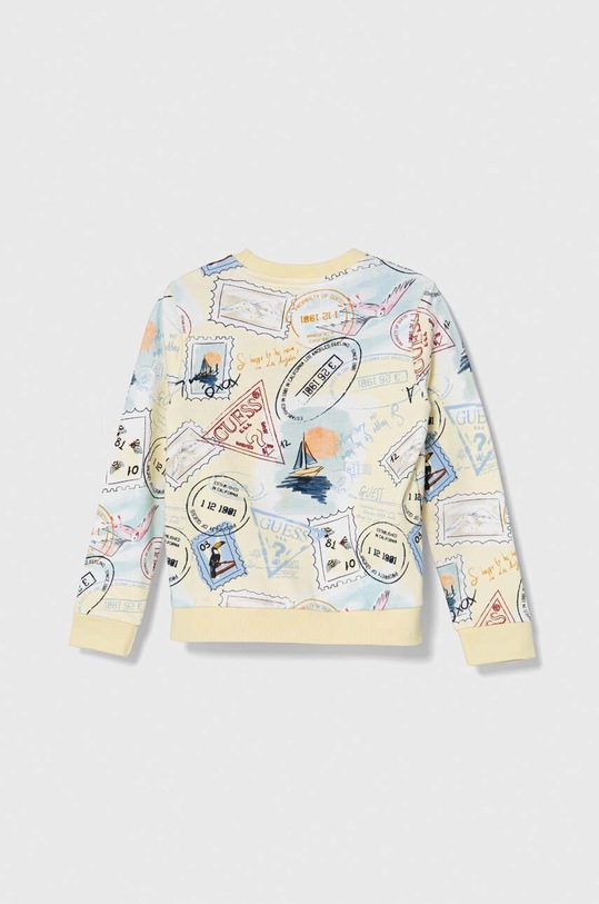 Detská bavlnená mikina Guess L4GQ00.KA6R3.PPYH žltá SS24