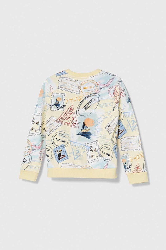 Detská bavlnená mikina Guess L4GQ00.KA6R3.PPYH žltá SS24