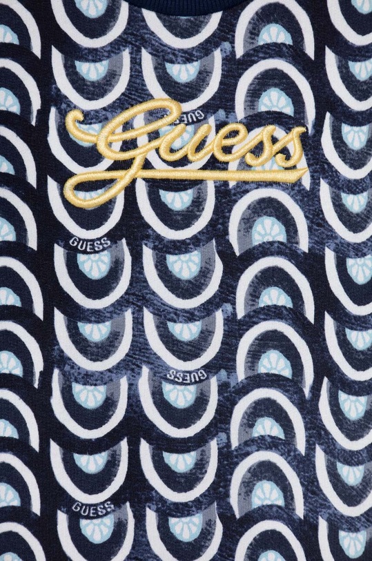 Chlapec Detská bavlnená mikina Guess N4GQ00.KA6R3.PPYH tmavomodrá