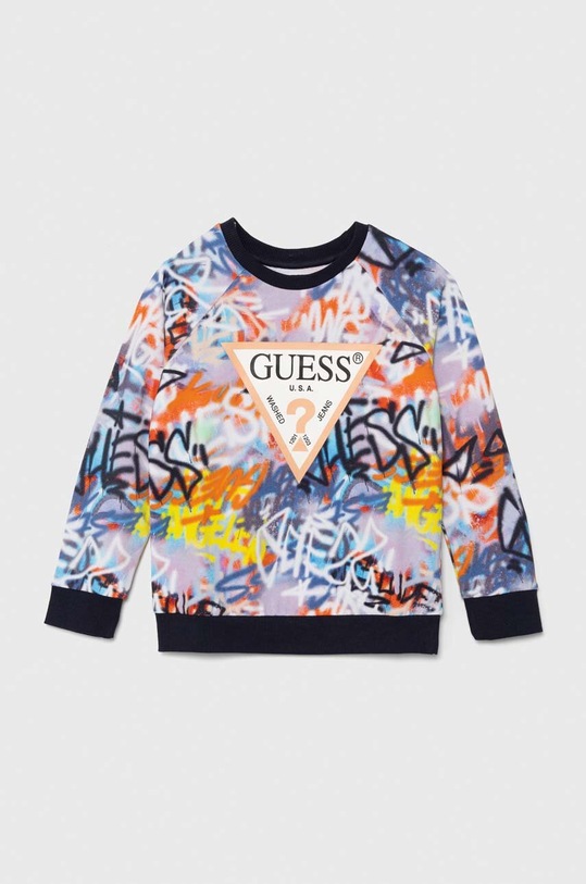 Detská bavlnená mikina Guess bavlna viacfarebná N4GQ03.KA6R3.PPYH