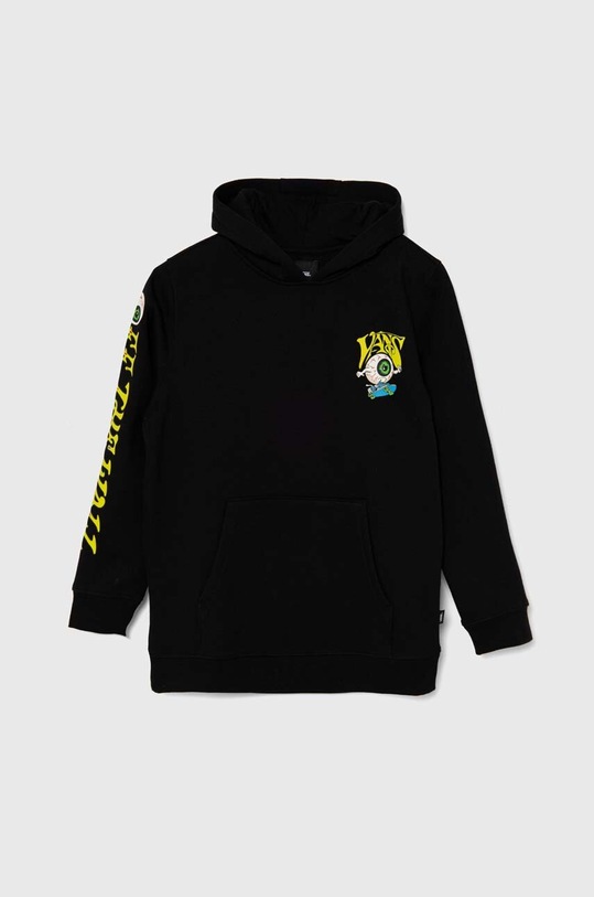 Vans bluza dziecięca EYEBALLIE HOODIE z kapturem czarny VN000GUQBLK
