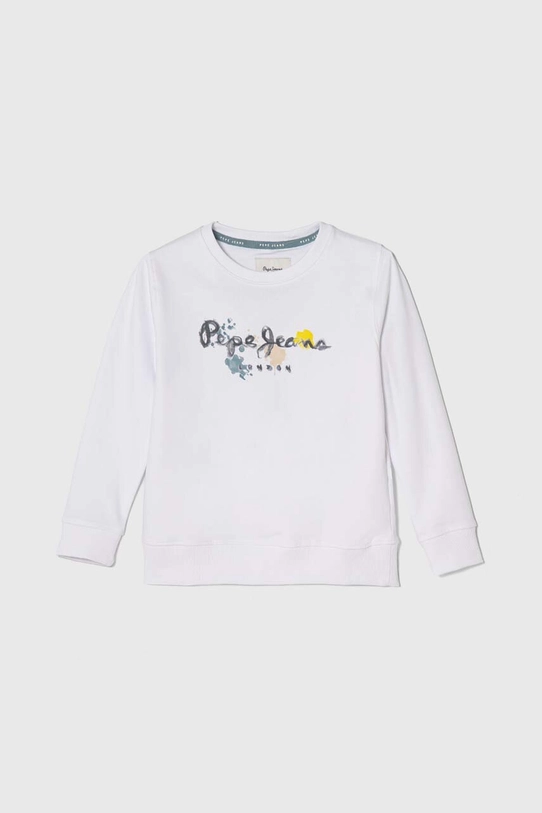 Дитяча бавовняна кофта Pepe Jeans BIGE бавовна білий PB581607