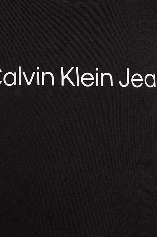 Dětská bavlněná mikina Calvin Klein Jeans černá IU0IU00581.PPYH