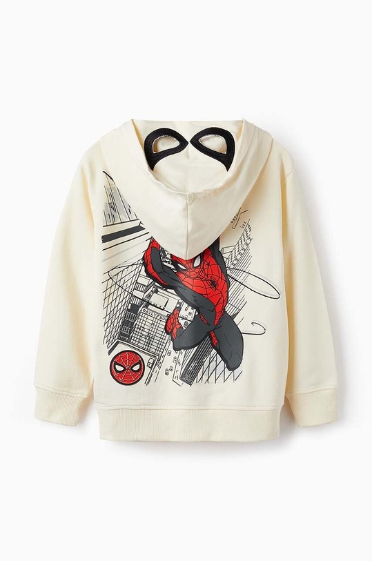 Παιδική βαμβακερή μπλούζα zippy 3105922801 μπεζ SS24