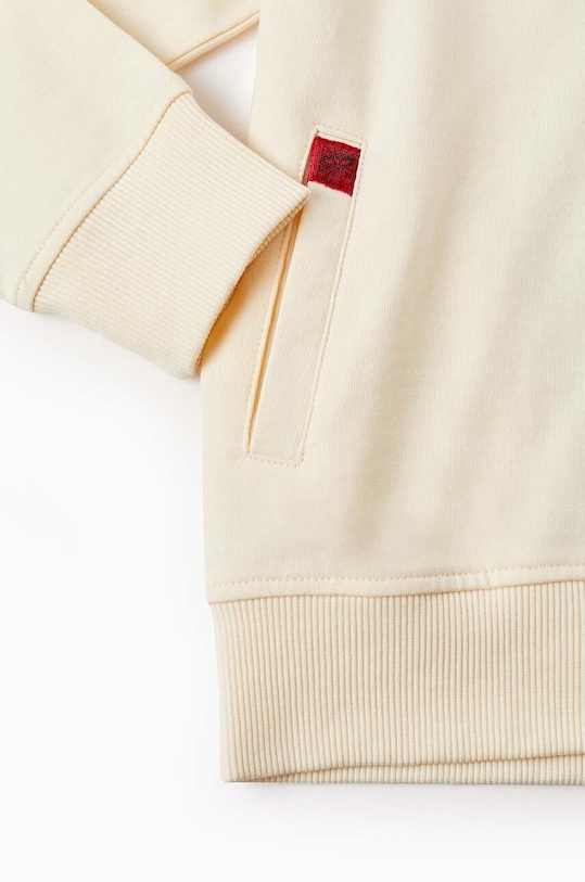 Παιδική βαμβακερή μπλούζα zippy μπεζ 3105922801