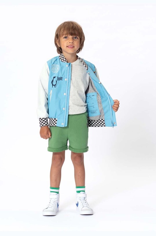 Детская куртка-бомбер Gosoaky WHITE WORM 241.9.1.565 голубой