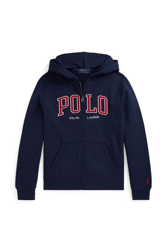 Дитяча кофта Polo Ralph Lauren з капюшоном темно-синій 323950835001