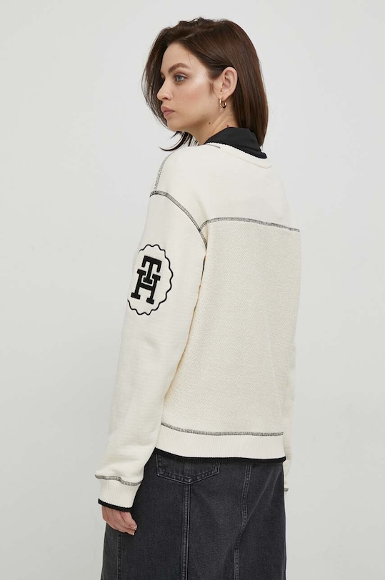 Oblečení Bavlněná mikina Tommy Hilfiger WW0WW40575 béžová