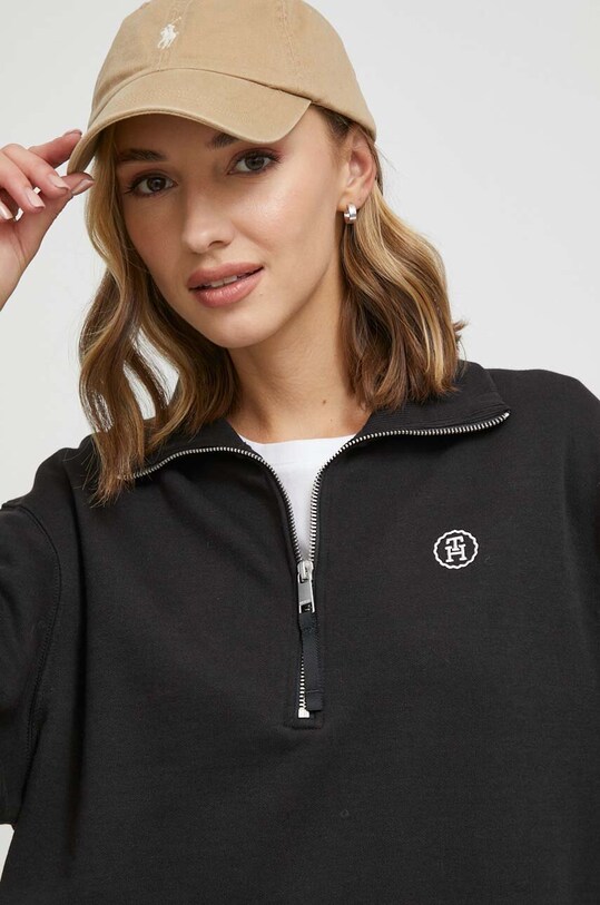 Mikina Tommy Hilfiger čierna WW0WW40727