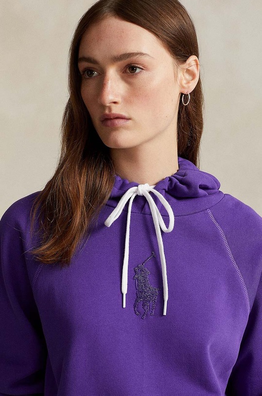 Ρούχα Βαμβακερή μπλούζα Polo Ralph Lauren 211916119 μωβ