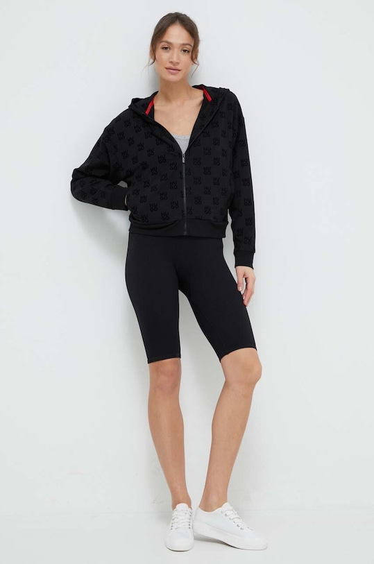 HUGO bluză 50510997 negru SS24