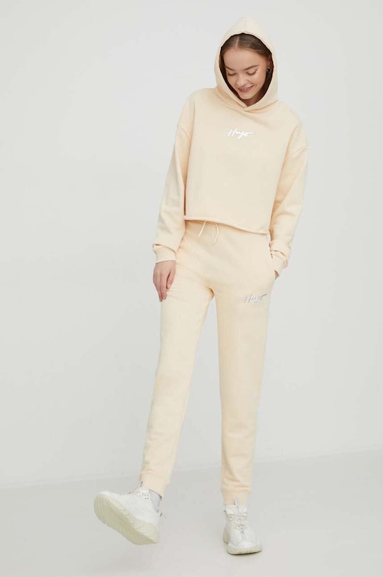 HUGO bluza 50508292 beżowy SS24