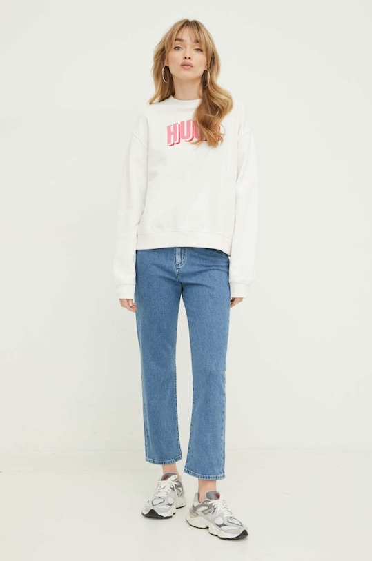 Кофта HUGO 50508524 бежевый SS24