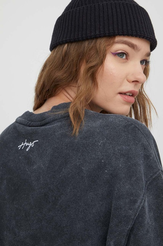 HUGO bluza 50508524 szary SS24