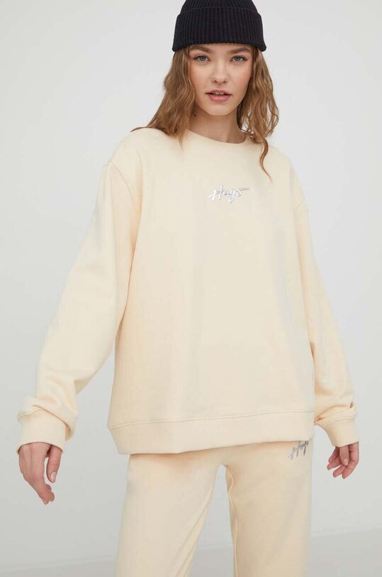 HUGO bluză imprimeu bej 50508558