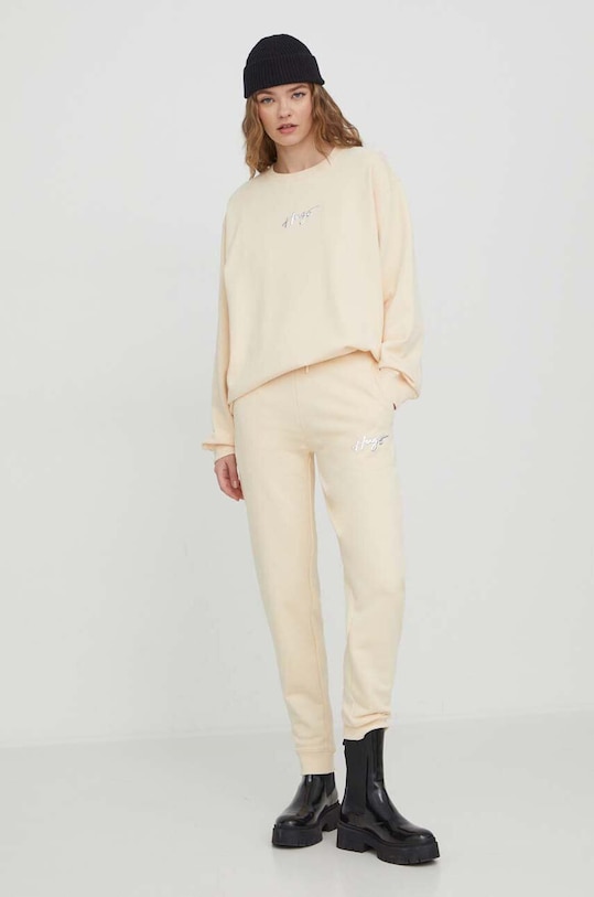 HUGO bluză 50508558 bej SS24