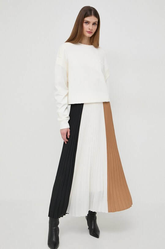 BOSS bluza 50505795 beżowy SS24