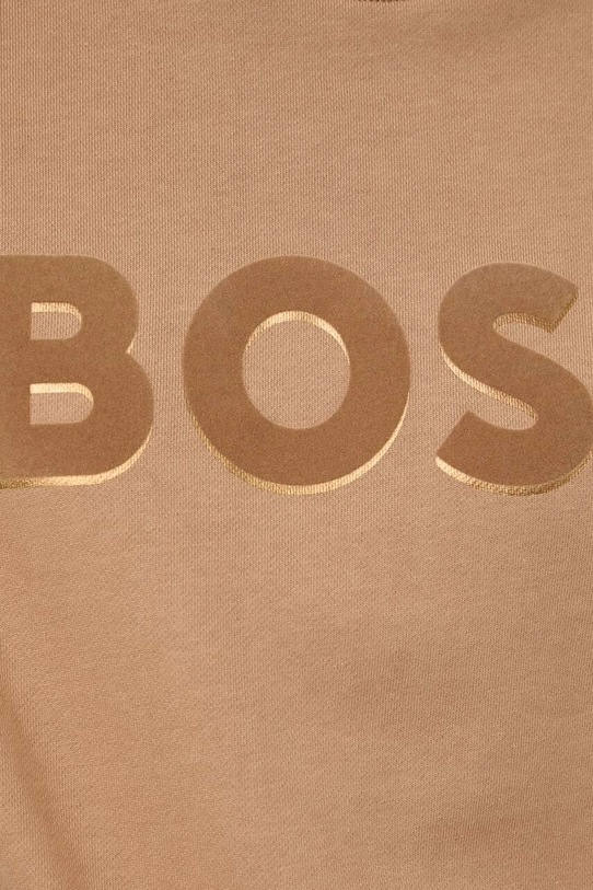 BOSS bluza bawełniana 50508499 beżowy