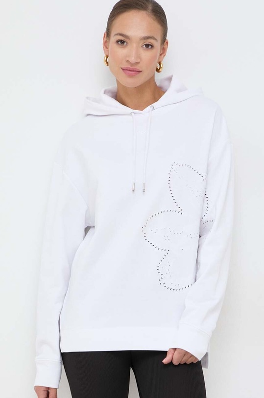 BOSS bluza bawełniana nadruk biały 50517676