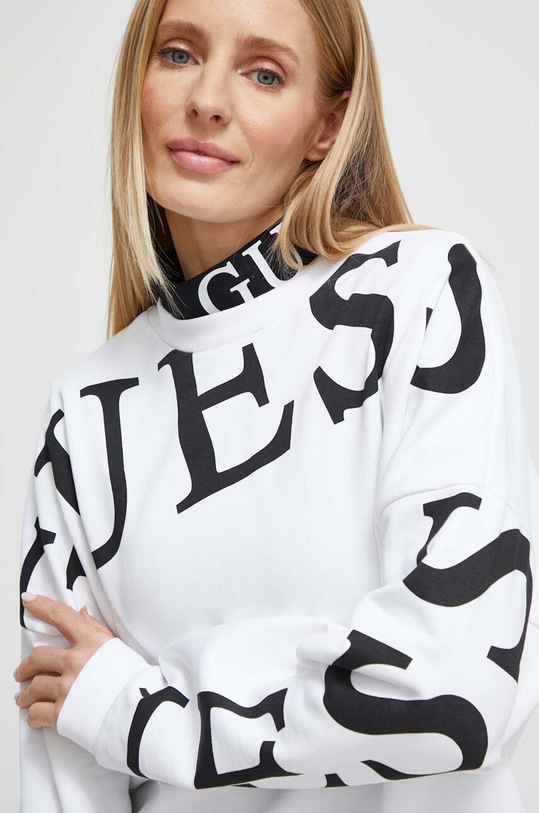 Guess pamut melegítőfelső GIULIA fehér V4RQ18.KC5O0