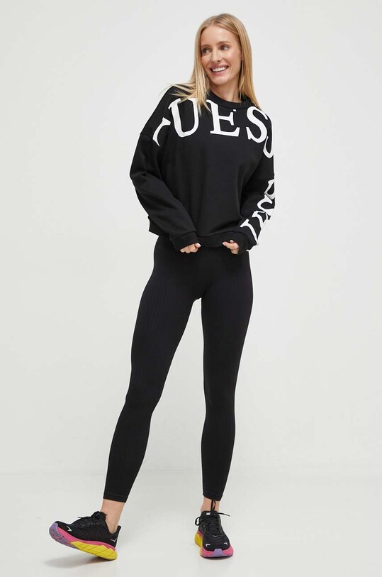 Guess hanorac de bumbac V4RQ18.KC5O0 negru SS24