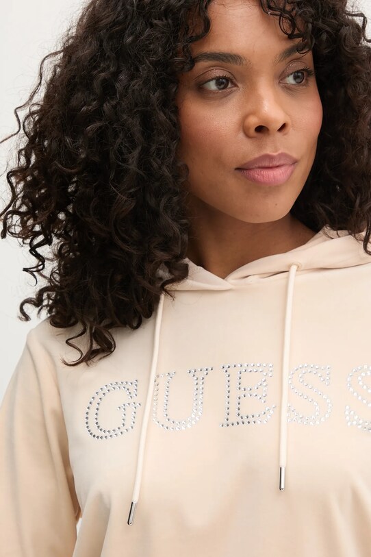 Mikina Guess COUTURE béžová V4RQ25.KBXI2