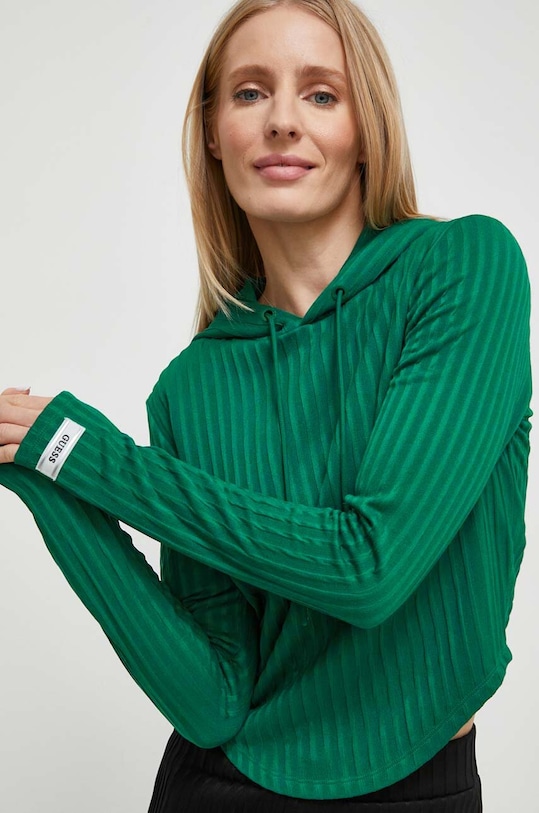 Mikina Guess ANNEKA zelená V4RQ03.KC2U2