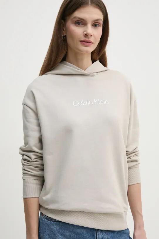 Calvin Klein bluza bawełniana beżowy K20K205449