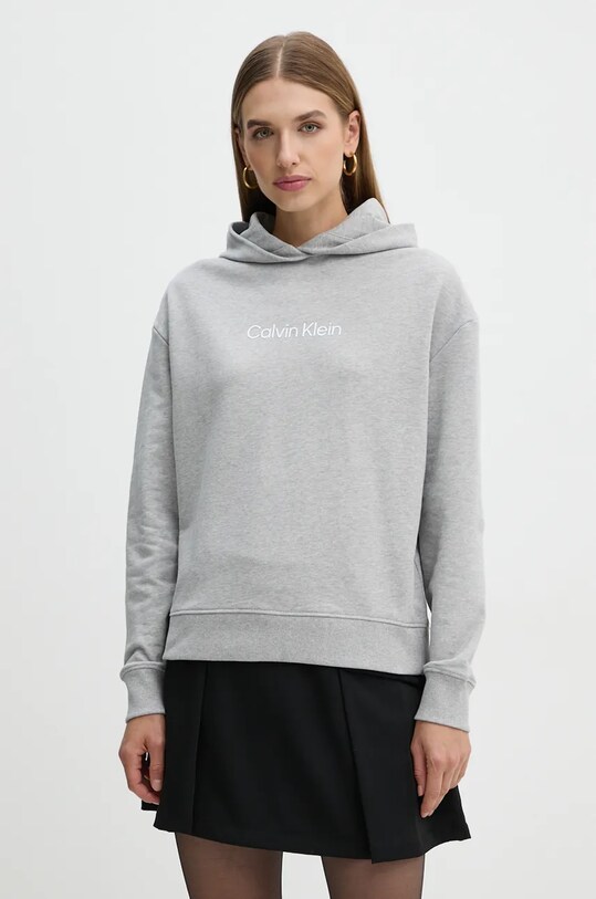 Calvin Klein hanorac de bumbac print gri K20K205449