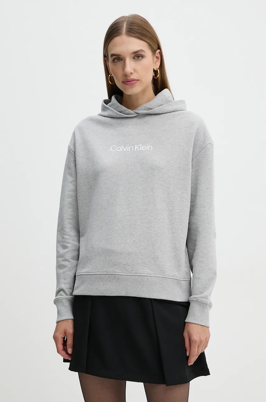 Calvin Klein bluza bawełniana nadruk szary K20K205449